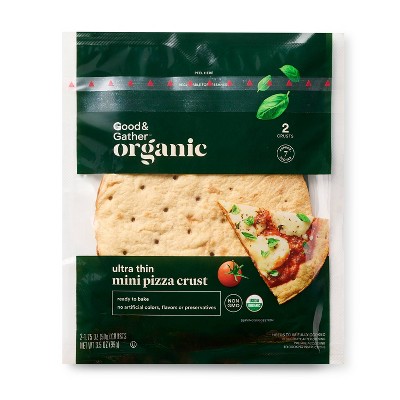 Organic Mini Ultra-Thin Pizza Crusts - 3.5oz/2ct - Good & Gather™