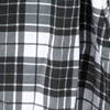 plaid black & white