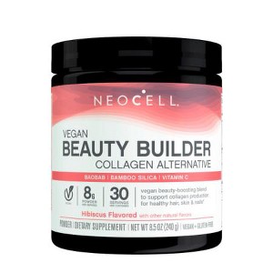 NeoCell Vegan Beauty Builder Collagen Dietary Supplement Powder, Hibiscus, 8 g, 8.5 oz - 1 of 3