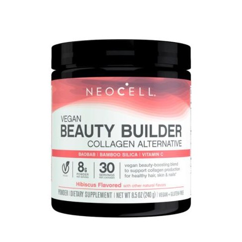 NeoCell Vegan Beauty Builder Collagen Dietary Supplement Powder, Hibiscus, 8 g, 8.5 oz - image 1 of 3