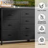 14 Drawer Dresser, 63 Inch Fabric Dresser TV Stand with Power Outlet for 65 70 75 Inch TV, Long Entertainment Center - 3 of 4