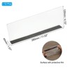 Unique Bargains Acrylic Smooth L-Shaped Bedroom Kitchen Office Shelf Divider 12 Pcs 11x1.57x4.7 Inch - 2 of 4