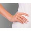 Sterling Silver 4mm Byzantine Bolo Link Bracelet for Women - 4 of 4