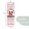 Elanze Designs I'm Just Here For The Treats Red Heart Pattern 20 ounce Stainless Steel Travel Tumbler with Lid For Your On The Go Beverages - 2 of 4