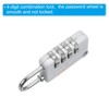 Unique Bargains Locker Luggage Bike 4 Digit Combination Lock with Security Cable Set - 4 of 4