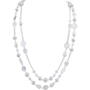 Boho Crystal Beaded Necklace – Trendy Long Layered Statement Jewelry for Women - 1 of 4