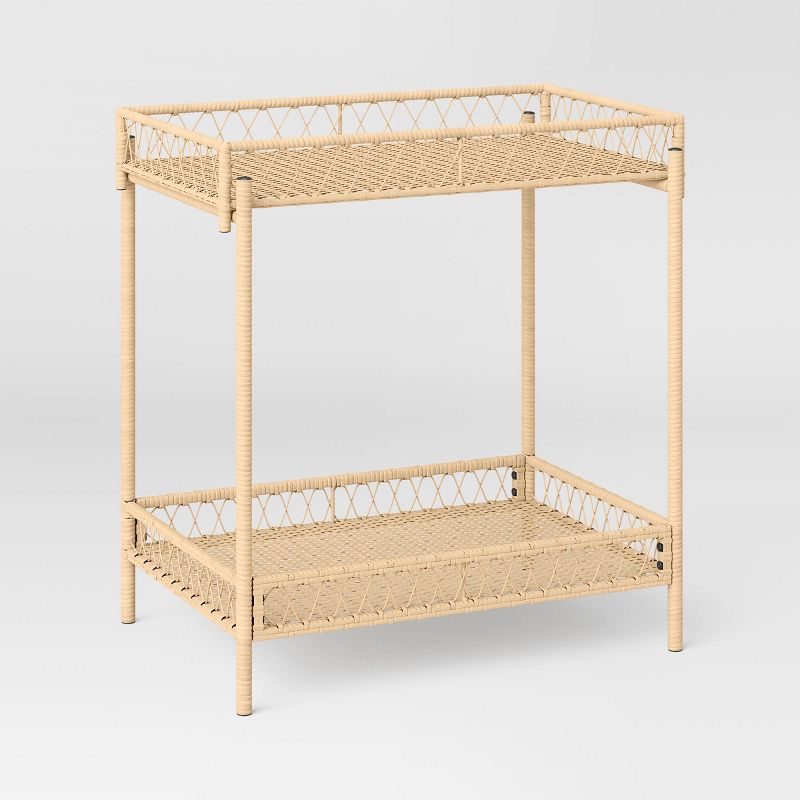 Exmore Outdoor Serving Bar Cart - Natural - Threshold&#8482;, 1 of 7