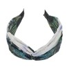 Unique Bargains Women's Wide Tie Landscape Painting Headbands Blackish Green 1 Pc - 4 of 4