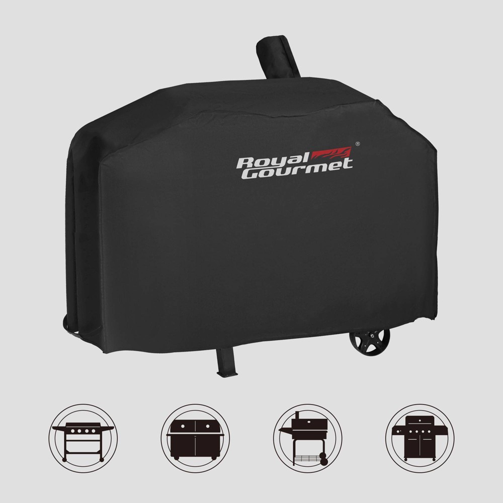 Photos - BBQ Accessory Royal Gourmet 59" Grill Cover Oxford Waterproof Heavy Duty CR6013P - Black