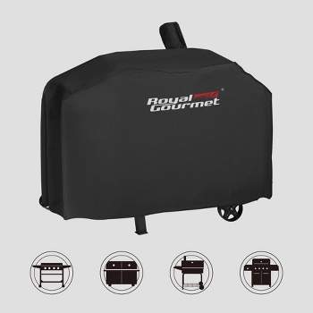 Royal Gourmet 59" Grill Cover Oxford Waterproof Heavy Duty CR6013P - Black