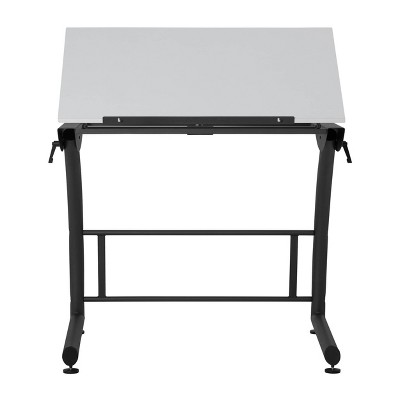 TriFlex White Adjustable Height Craft and Drawing Desk