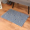 2'x3' ColorStar Greek Grid Doormat - Bungalow Flooring - 2 of 4