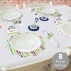 Big Dot of Happiness Cheerful Happy Birthday - Colorful Birthday Party Paper Charger and Table Decorations - Chargerific Kit - Place Setting for 8 - 2 of 4