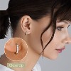Gilded 1/10 Carat Total Weight Lab-Grown Diamond Hoop Earrings for Women in 925 Sterling Silver | Fashion Earrings Set | Hypoallergenic Fine Jewelry - 3 of 4
