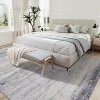 Abstract Area Rug, Machine Washable Runner with Non-Slip Backing, Soft Distressed Modern Farmhouse Throw Rug for Kitchen & Bedroom - 2 of 4