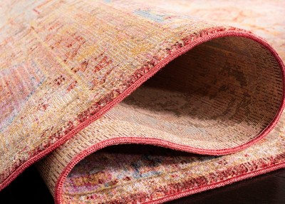 Valencia Multi-Color Hand-Knotted Square Area Rug