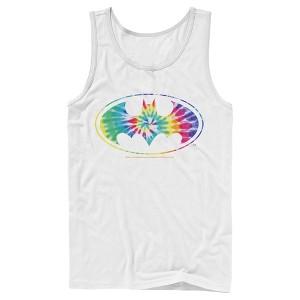Men's Batman Tie Dye Logo Tank Top - 1 of 4