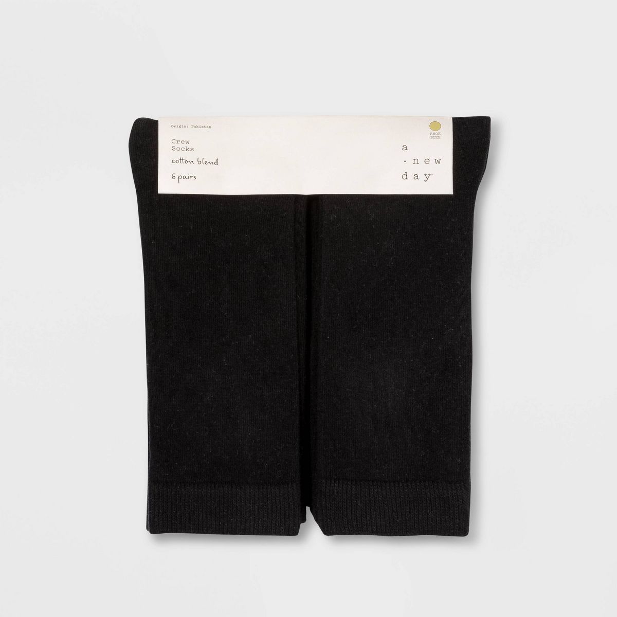 Women's 6pk Crew Socks - A New Day™ 4-10 - thumbnail 2