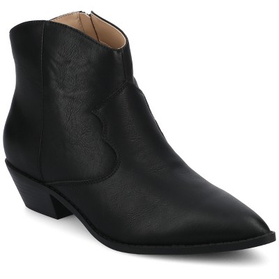 Journee Women's Taliah Medium and Wide Width Western Ankle Booties