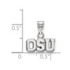 Black Bow Jewelry Sterling Silver Ohio State Buckeyes NCAA Small Pendant - 2 of 3