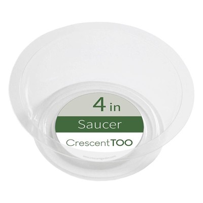 Crescent Too 1.5 in. H X 4 in. D Polyethylene Plant Saucer Clear (Pack of 50)