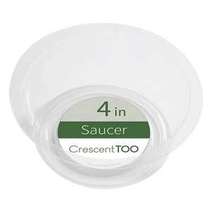 Crescent Too 1.5 in. H X 4 in. D Polyethylene Plant Saucer Clear (Pack of 50) - 1 of 1