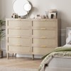 8 Drawer Dresser, 47 Inch Large Farmhouse Chest of Drawers - 4 of 4
