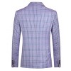 Cloudstyle Mens Formal Suit Jacket Blazer Plaid 2 Button Closure Prom Business Sport Coat - 2 of 4