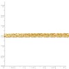 Black Bow Jewelry 4mm, 14k Yellow Gold, Solid Byzantine Chain Bracelet - 4 of 4