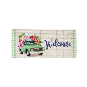 Evergreen Spring Flower Delivery Textured Sassafras Indoor Outdoor Switch Doormat 1'10"x10" Multicolored - 1 of 4