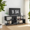 TV Stand with Power Outlets,Entertainment Media Center with Open Storage Shelves for TV up to 60",Industrial TV Console Table for Living Room,Bedroom - 3 of 4