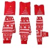 cheibear Christmas Tree Long Sleeve Tee and Plaid Pants Loungewear Family Sleepwear Pajama Sets - 3 of 4
