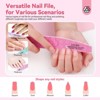 Saviland 16-Pc Dual-Grit Buffs: 80/80 Abrasive Files for Acrylic & Natural Nails - Medical-Grade Nail Prep System. - 2 of 4