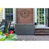 Suncast 200 gal Resin Deck Box Dark Gray: Patio Cushion & Garden Supply Storage - 4 of 4