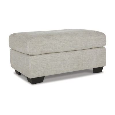 Signature Design by Ashley Contemporary Vayda Ottoman, Pebble