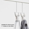 Umbra Buddy Over The Door Double Hook- Over the Door Double Hook, Decorative, Increases Storage, Storage for Coats, Hats, Scarves, Towels and More. - 2 of 4