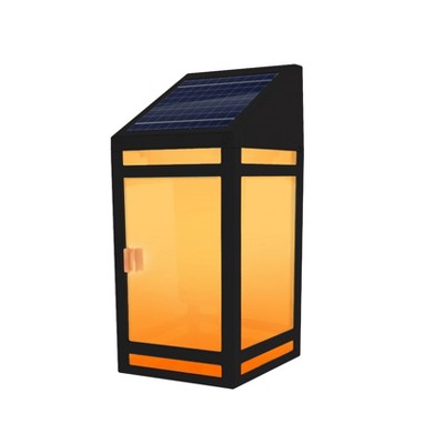 Solar LED Outdoor Wall Lantern with Flame - Techko Kobot