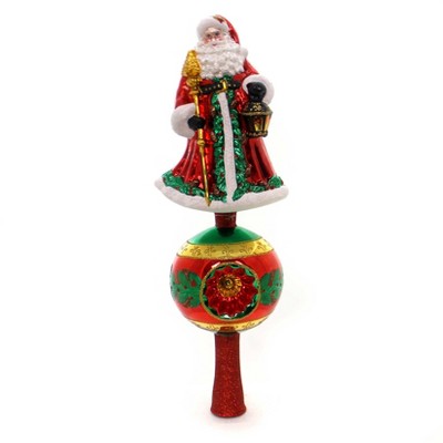 Christopher Radko 17.5" Father Christmas Finial Tree Topper Santa  -  Tree Toppers