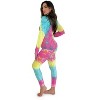 Just Love Women's Tie Dye Two Piece Thermal Pajama Set - Waffle PJ Set - 2 of 3