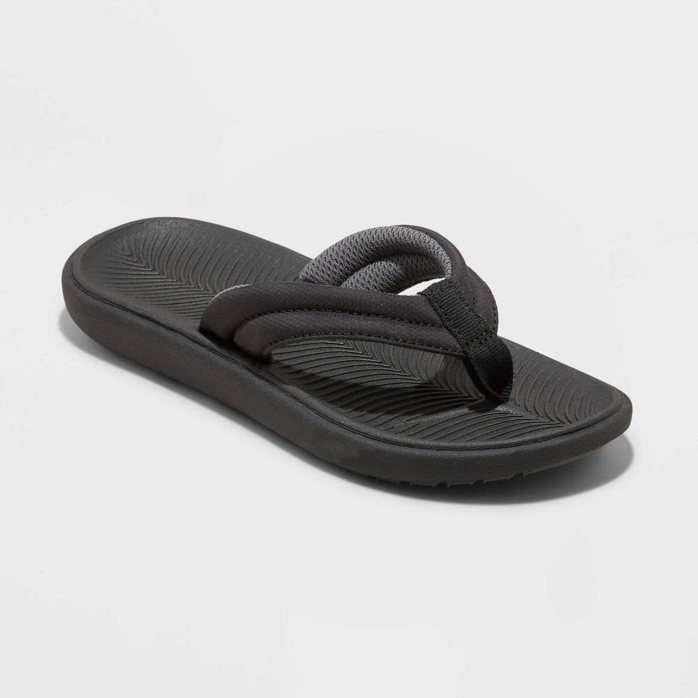 Boys' Sterling Slip-On Thong Sandals - All in Motion™ Jet Black 5