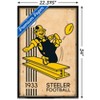 Trends International NFL Pittsburgh Steelers - Retro Logo 14 Unframed Wall Poster Prints - 3 of 4
