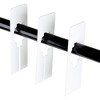 Stockroom Plus 60 Pack Plastic Closet Dividers for Hanging Clothes, Blank White Tags, Clothing Rack Size Hangers, 5 x 2 inches - 4 of 4