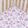 NoJo Disney Aristocats Pink, White, and Teal, Marie Super Soft Nursery Fitted Crib Sheet - 3 of 4