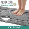 BAGOKIE 3pc Soft Microfiber Bathroom Rug Set - 2 of 4