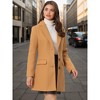 INSPIRE CHIC Women's Notched Lapel Single Breasted Outwear Fall coat - 3 of 4