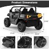 Ride On Dump Truck, 24V Ride On Car with Remote Control, Electric Dump Bed and Extra Shovel, Ride On Tractors Car with Music Player - 2 of 4