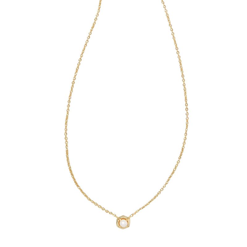 Kendra Scott Liesel White Pearl Pendant Necklace, 1 of 3