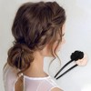 Unique Bargains Women's Begonia Flower U-Shaped Hair Pins 5.12"x1.97" 1 Pc - 2 of 3