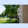 VAXCEL Monroe White Motion Sensor Dusk to Dawn Traditional Outdoor Wall Light with Clear Glass - 2 of 4