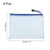 Unique Bargains PVC Waterproof Zipper Home Office Travel File Folders 6 Pcs - 2 of 4